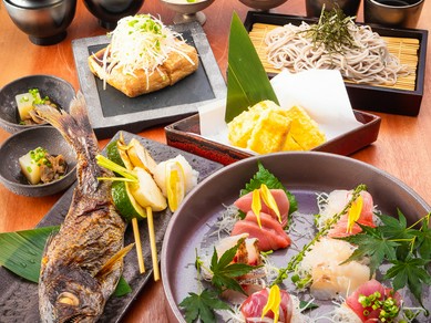 のどぐろや金目鯛を堪能いただけるコース料理をご用意