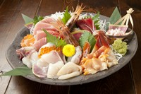 大極上お刺身盛り合わせ　5,980円
極上お刺身盛り合わせ　3,780円
上お刺身盛り合わせ　2,580円
お刺身盛り合わせ　1,280円