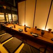 宴会向け窓際個室あり！