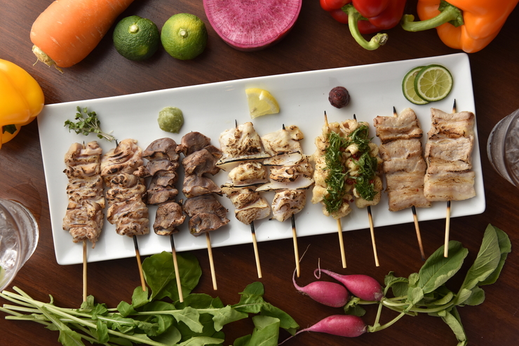 Yakitori using fresh domestic chicken