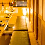 温かい雰囲気でゆっくりくつろげる店内。落ち着いた空間でお食事をお楽しみいただけます。味よし、値段よし、雰囲気よしなお店で楽しい時間が堪能できます。