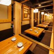 人数から団体様まで。人数や用途に合わせたお席♪