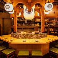 おでん用カウンターを設置◎