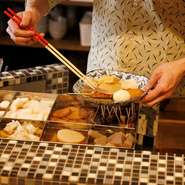 大根・こんにゃく・はんぺん・玉子・厚揚げ・しらたき・たこあし・焼売・さつま揚げ