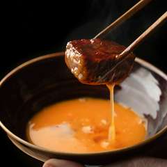京都丹波産のブランド卵が肉の旨みを引き立てる