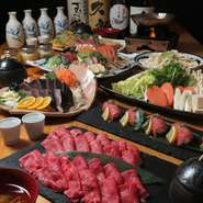 ・ご予約は2名様より承ります。

・ご来店日の前日までにご予約をお願いします。

・2時間飲み放題のラストオーダーは30分前です。

・本コースは2/1開始の期間限定コースです。

・コースの当日キャンセルをされた場合、お料理代金のみキャンセル料金を頂きます(お一人様 6000円×人数分)。