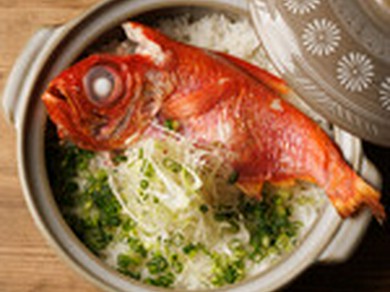 金目鯛まるごと土鍋ご飯