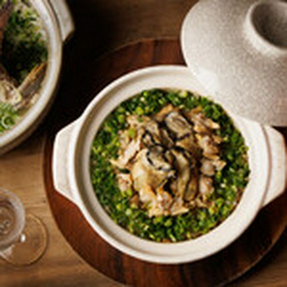 浅利と牡蠣の土鍋