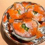 海鮮を巻いていくらをたっぷりと、

