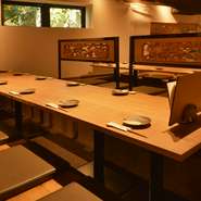 12名様でご利用頂ける掘り炬燵席