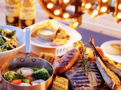 贅沢地中海BBQ&ビアガーデン2H飲み放題付