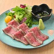 越後黒毛和牛のたたき