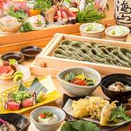 旬の食材で彩る本格和食コースを幅広くご用意いたしました。飲み放題付きで会社宴会など大人数の宴会にぴったり！ご人数・ご予算に合わせてご利用下さい。