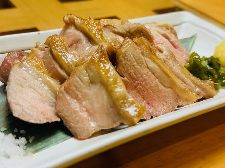 ジューシーな旨みと香ばしさが際立つ『京鴨もも肉塩焼き』