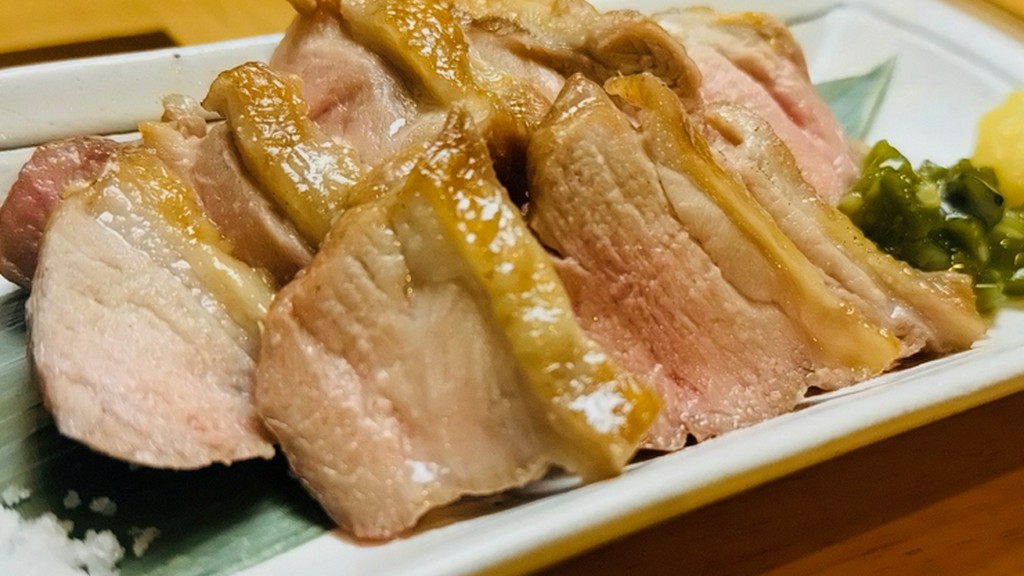 ジューシーな旨みと香ばしさが際立つ『京鴨もも肉塩焼き』