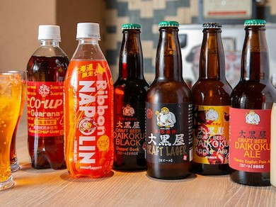 単品飲み放題や北海道ならではのドリンクメニューも