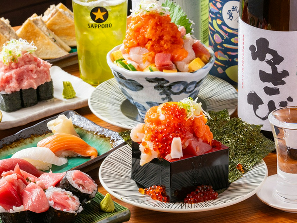 ＜飲み会に＞気軽に立ち寄れる寿司酒場