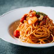 海鮮アラビアータ