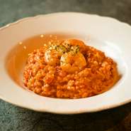 海老のトマトチーズリゾット