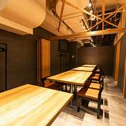 会社帰りの飲み会､ランチタイムのお食事など様々なシーンでご利用ください｡