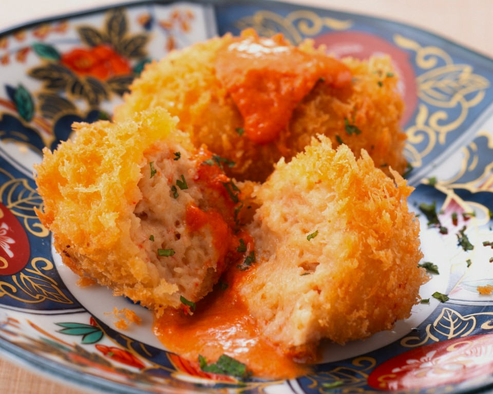 【自家製】蟹たっぷりのクリームコロッケ
