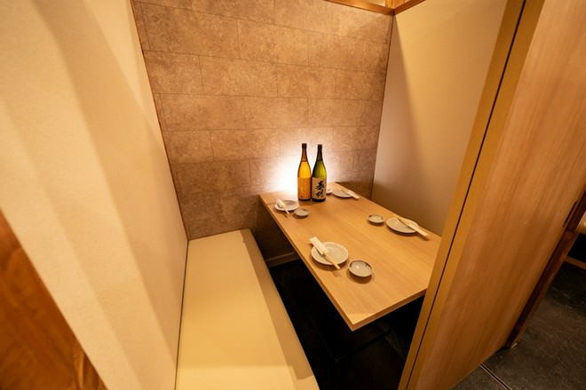 少人数で予約できる個室がある