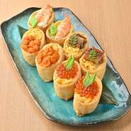 彩り鮮やかな贅沢稲荷です。