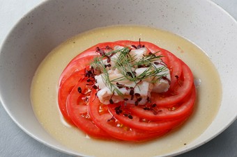 タコとトマト～だしレモンソース～