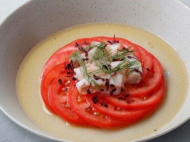 タコとトマト～だしレモンソース～