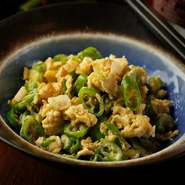 青唐辛子の卵炒め