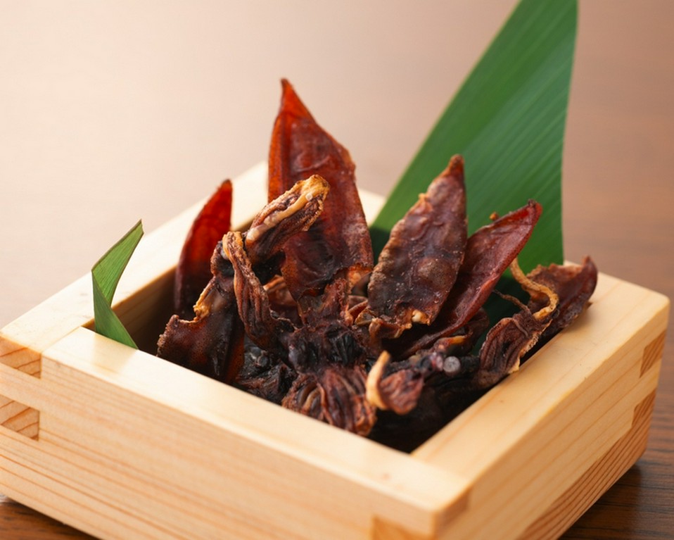 丸干ホタルイカの炙り