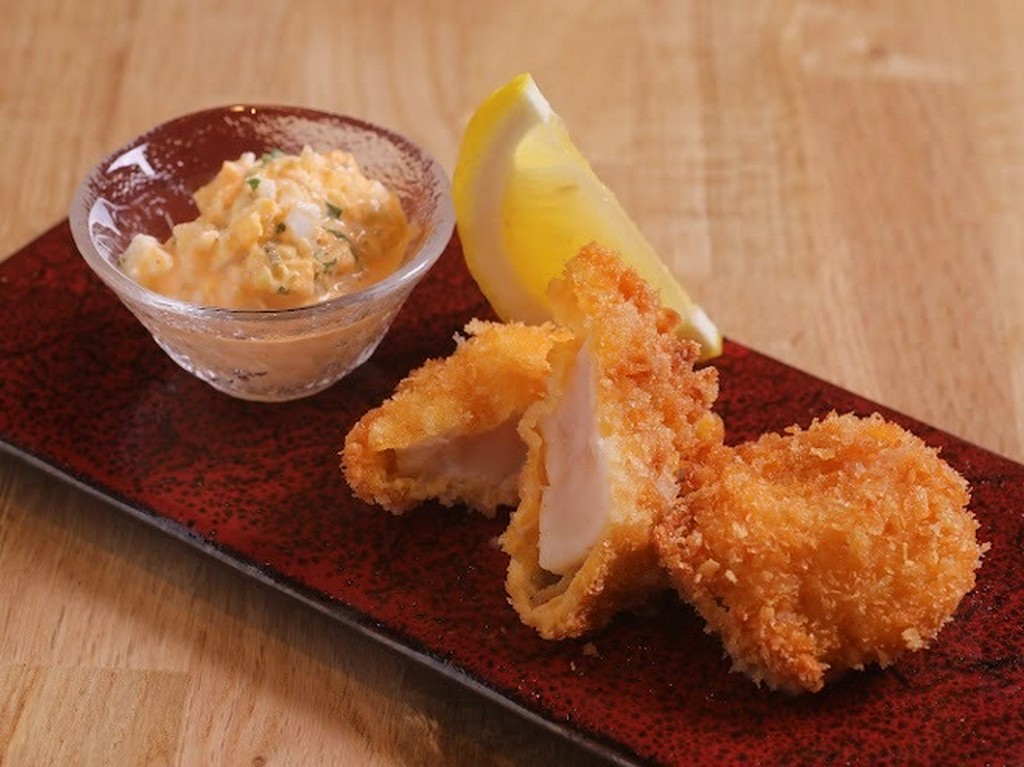 帆立の半生フライ