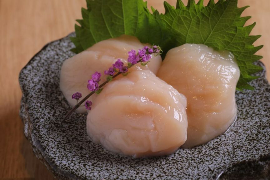 帆立の刺身
