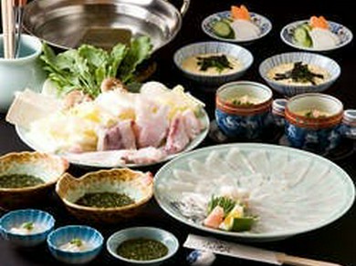 《お料理のみ》接待・記念日・お祝い・福岡観光の方に【いし松の天然とらふぐコース】全6品／11,500円