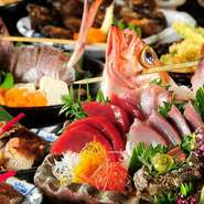 季節に合わせた鮮魚が堪能できる一皿『お刺身3点盛り合わせ』