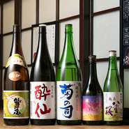 『鷲の尾』『八重桜』『酔仙』『菊の司』『南部美人』など、岩手の日本酒各種取り揃えています。熱燗もございます。