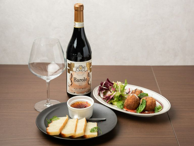 フォアグラのムース ブリュレ仕立て/きのこのアランケーニ