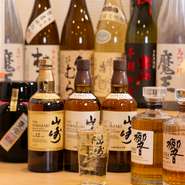 人気のハイボールでは、山崎・響をはじめ、香り豊かなジャパニーズウイスキーを用意。その時期ごとのオススメの日本酒など、こだわりのドリンクが、食事をさらに楽しく、味わい深くしてくれます。