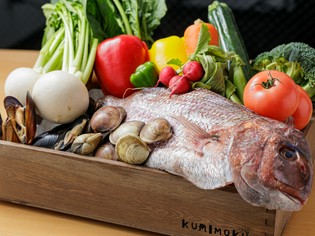 季節によってことなる味わい。シェフが毎日厳選して仕入れる食材