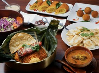 ボリューム満点のアジア料理コース