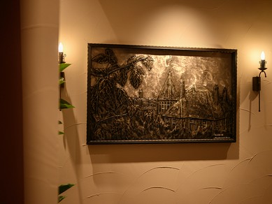 リュクスな個室空間が充実し、大勢での会食もゆったり楽しめる