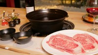 前菜、お造り、季節の料理、しゃぶしゃぶ、〆、デザート、神戸牛と龍樹ビーフを食べ比べご堪能いただける贅沢プラン。
