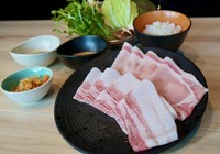 自家製のもち姫小麦麺とシャキシャキの白髪ネギ
龍樹ポークで作り上げたチャーシューで
暑い夏にピッタリの暑さを忘れる、上品な涼味麺に自家製ネギ油にレモンでさっぱり