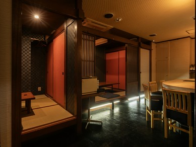 ビジネス・プライベートで利用可能な、3部屋の個室を完備