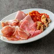 assorted dry-cured ham & salami