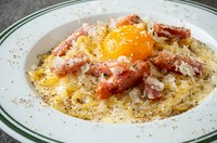 cream pasta with concentrated egg yolk & pepper

ピッツァ食べ放題＆ミニサラダ付