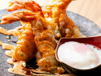 しゃちほこエビのマヨネーズ