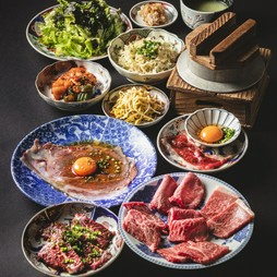 好評メニューが勢揃い！希少部位や中厚タン、王道たれハラミ、銀シャリ専用すき焼きカルビなど味わう