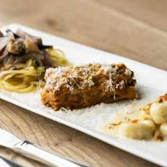 食感も香りも違う楽しさ『パスタ3種盛り』で贅沢ランチ