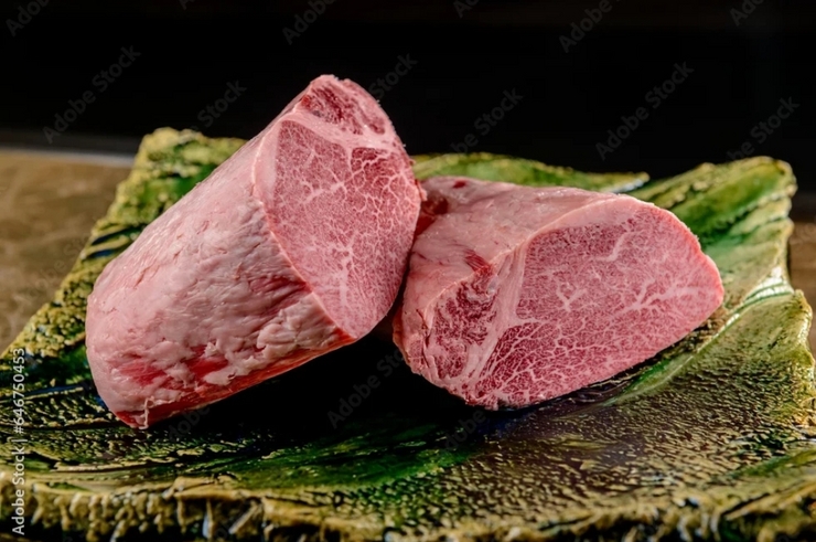 肉类、鱼类和蔬菜铁板烧套餐 [夏多布里昂牛排]